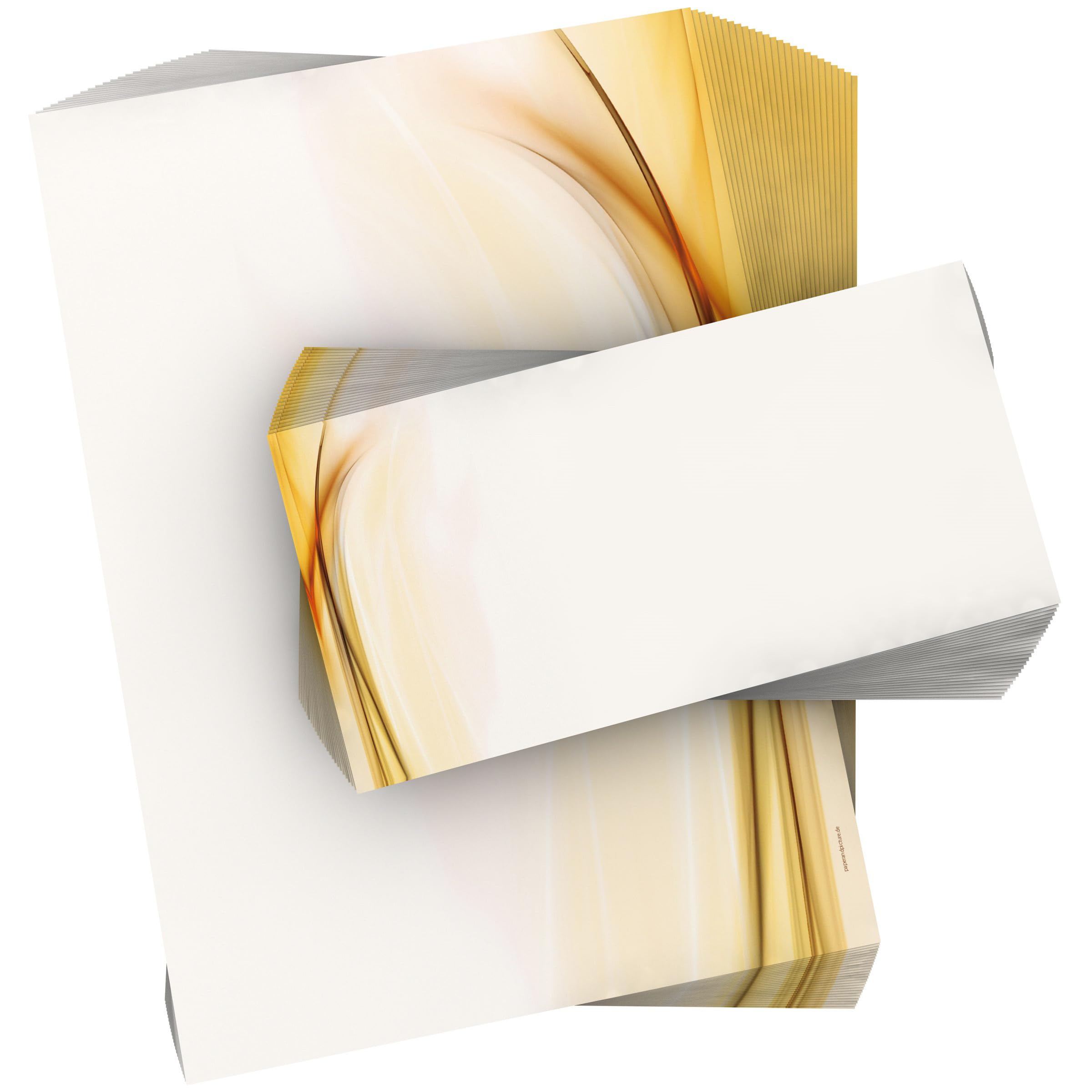 Motivpapier-Set 100 Blatt A4 + 100 Kuverts ohne Fenster