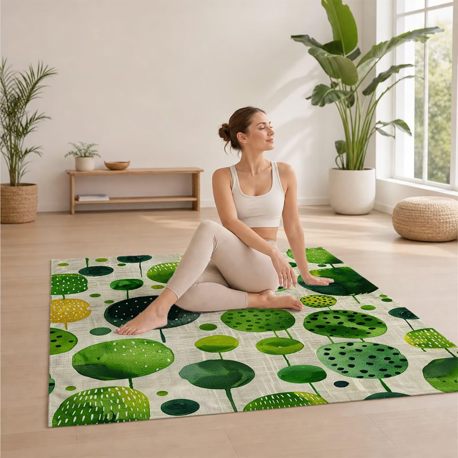 Toalla Playa Grande 160 x 220 Vacaciones Accesorios Viaje, Toalla Playa Verde Suave Cómodo Secado Rápido, Redondo Toallas Baño Grandes 220x160cm para Yoga Fitness Natación Sauna Baño Regalo XTLS-1038