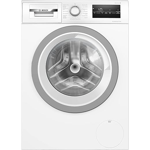 BOSCH WAN28K23 Waschmaschine Serie 4, Frontlader mit 8kg Fassungsvermögen, 1400 UpM, EcoSilence Drive: leises und sparsames Waschen, Hygiene Plus, Speed Perfect, Weiß, 60cm, Amazon Exclusive Edition