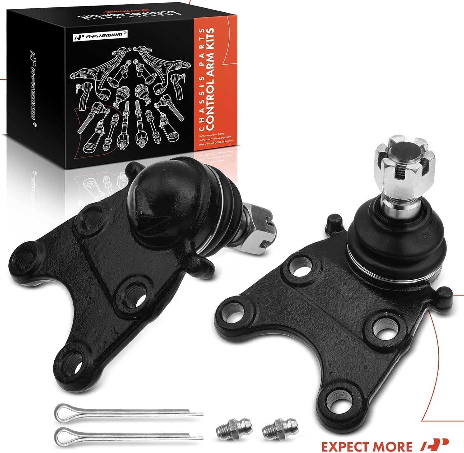 A-Premium 2 x Front Lower Ball Joint Compatible with Honda Passport 94-02, Isuzu Amigo 89-94 & 98-00, Axiom 02-04, Pickup 88-95, Rodeo 91-04, Rodeo Sport 01-03, Trooper 87-94
