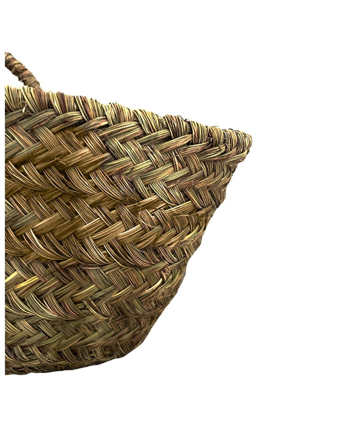 JARDIN202 - Capazo de Esparto con Asas Decorativo | Capazo Fibra Natural Sostenible | Cesto para Leña | 66 x 49 x 33 cm - — view 9