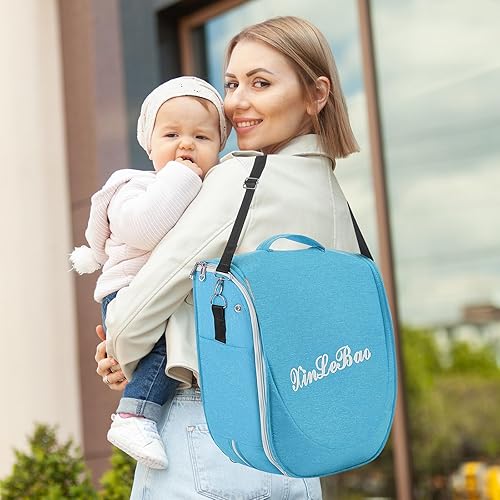 Miniatura 3 de Moisés portátil de viaje para bebé, bolsa de transporte plegable, cuna de viaje, tumbona ligera para bebé, cama infantil con mosquito 2-1 y toldo