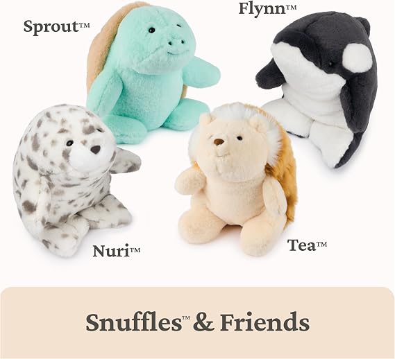 GUND Nuri Leopard Seal Plush, Premium Stuffed Animal for Ages 1 and Up, White/Gray, 10”