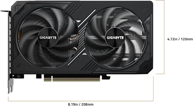 GIGABYTE GeForce RTX 5060 Ti WINDFORCE MAX OC 16G Graphics Card, 16GB 128-bit GDDR7, PCIe 5.0, WINDFORCE Cooling System, GV-N506TWF2MAX OC-16GD Video Card