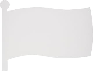 Roylco Flag Designer Card Stock, White, Pack of 24