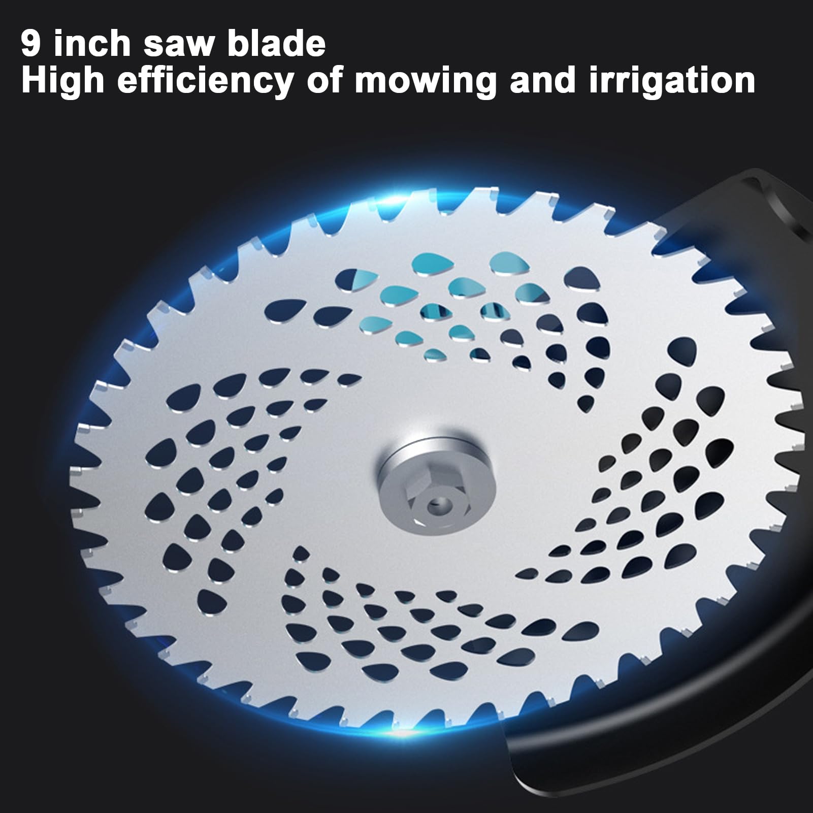 Tosaerba a batteria, tosaerba elettrico con motore brushless, larghezza di taglio 9 pollici, manico telescopico, tosaerba manuale con due batterie, manico regolabile per piccoli giardini 1