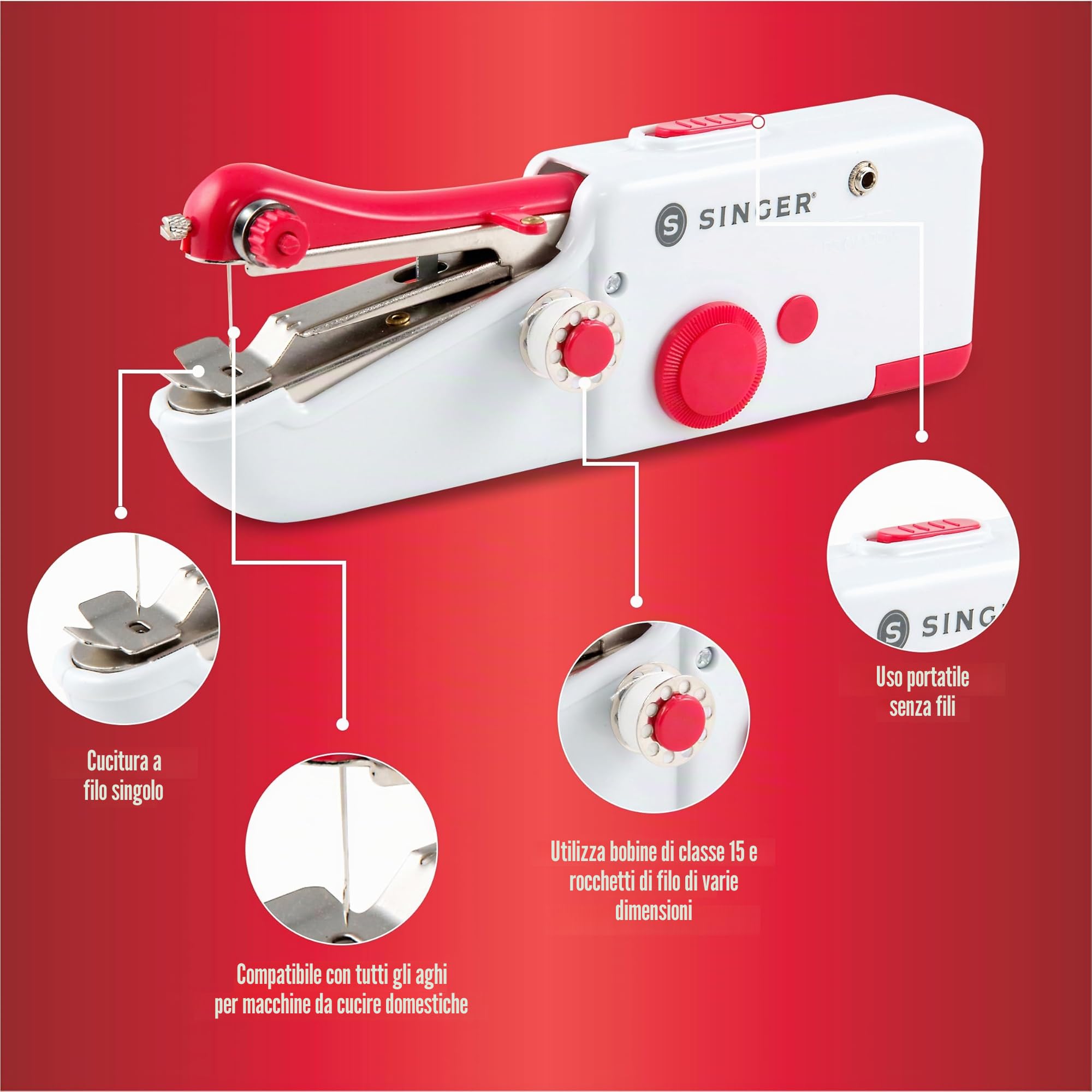 Macchina da Cucire Portatile Singer Stitch Sew Quick