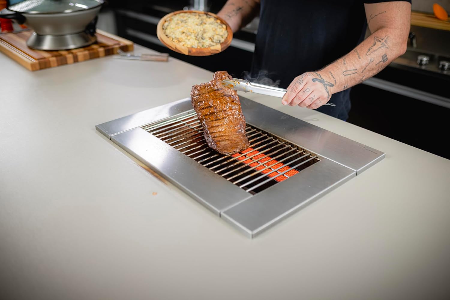 Churrasqueira à gás de embutir DXX300 Dinoxx Grelha em Inox