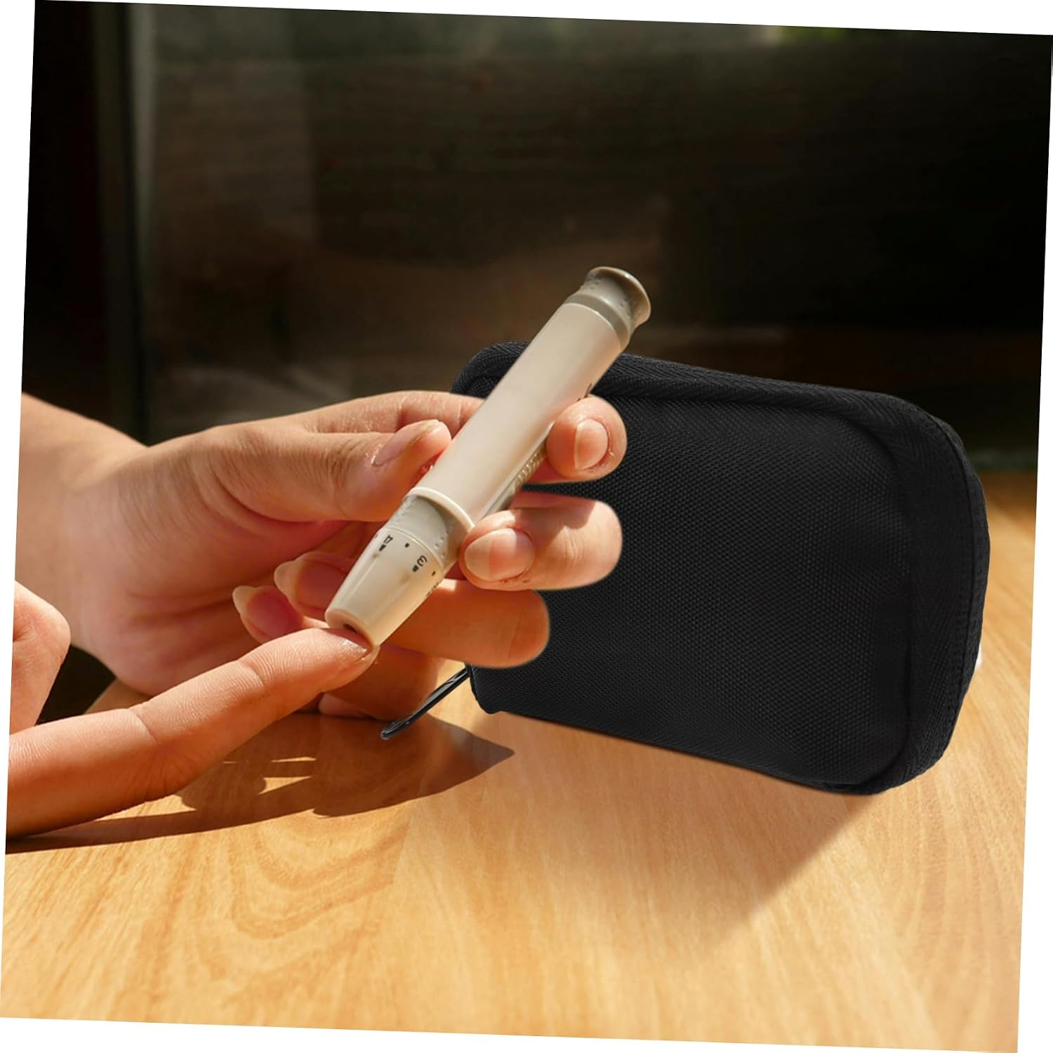 Organizer Case for Supplies Portable Storage Pouch Pouch and Elastic Holders for Travel Business and Home Use
