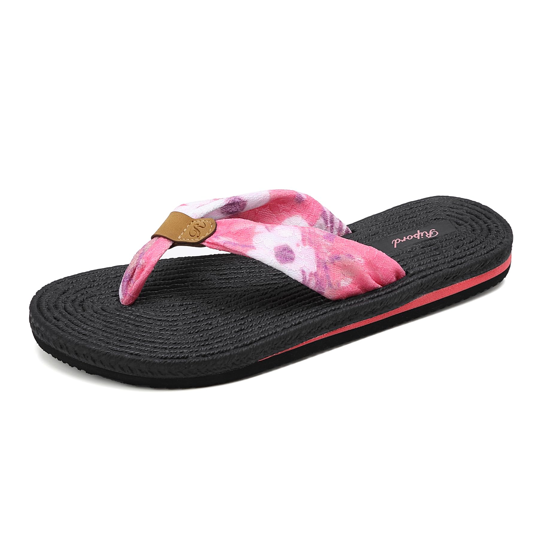 Ripord Damen Zehentrenner Flip Flops Verstellbare Weiche Gepolsterte Sandalen Rutschfest Sommer Strand