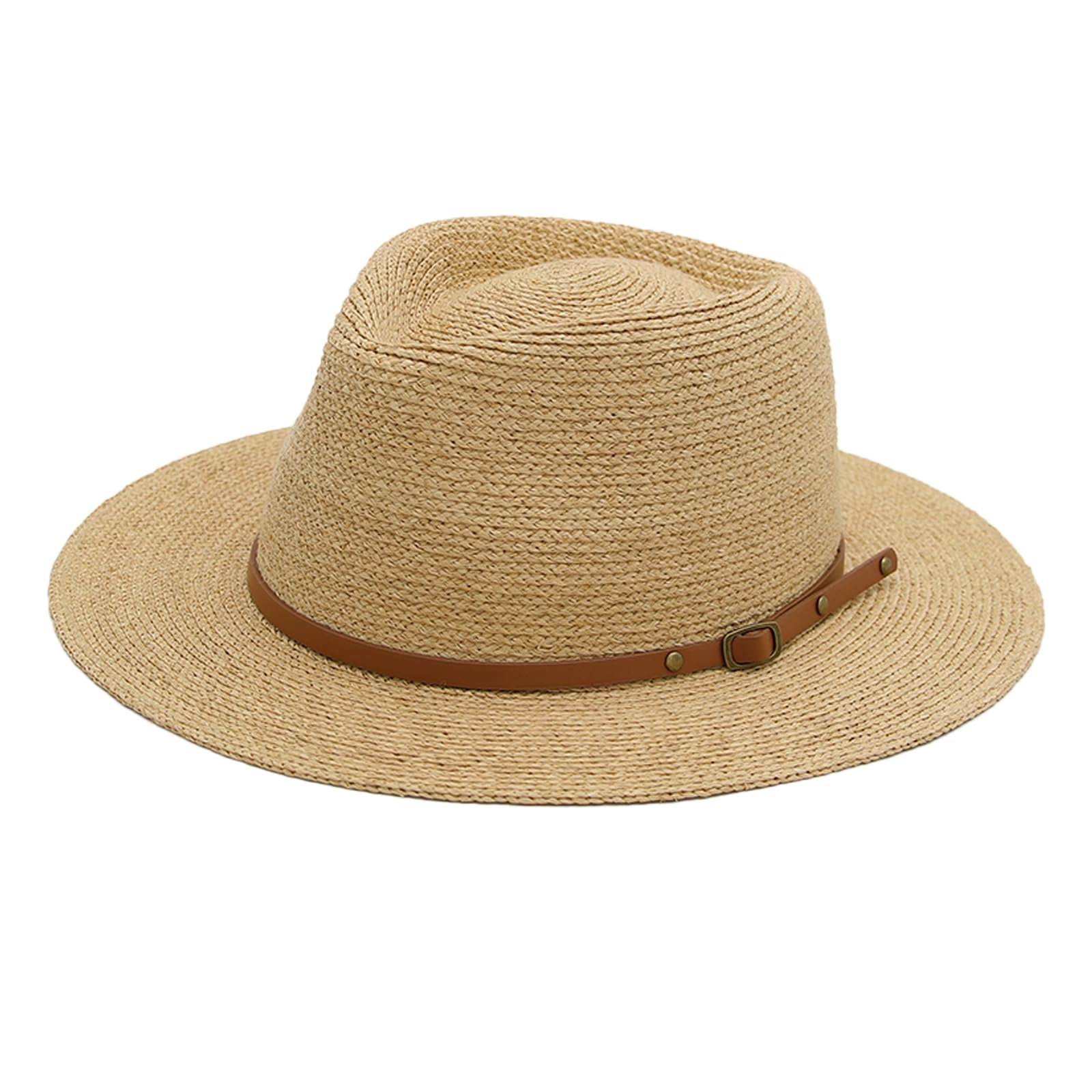 Sombrero Panamá para mujer, sombrero de rafia, sombreros de playa, sombrero de paja de ala ancha