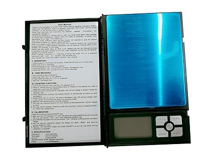 BHI Digital Weighing Scale Notebook Model Balance for Jewellery Gemstone Diamond Home & Kitchen Educational & Industrial Purpose (600 Gram Capacity)