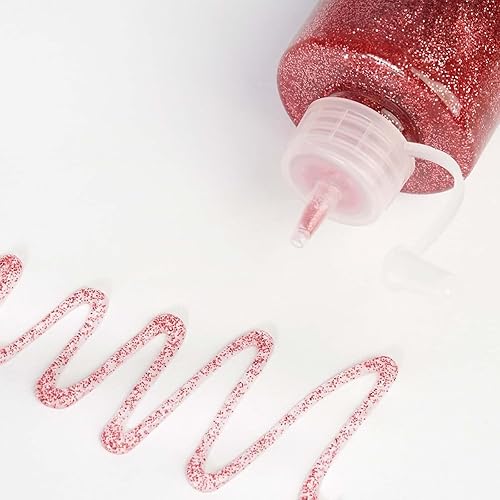 Miniatura 2 de Efavormart - Botellas sensoriales con purpurina de oro rosa de 4.1 fl oz