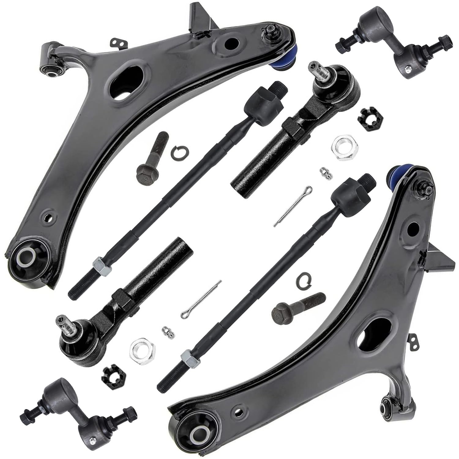 Detroit Axle - 8pc Front End Control Arms Kit for 11-14 Subaru Impreza