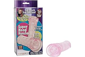 CalExotics Award Winning Sue Johanson's Super Head HonchoMale Masturbation Sleeve - Male Silicone Masturbation Sleeve