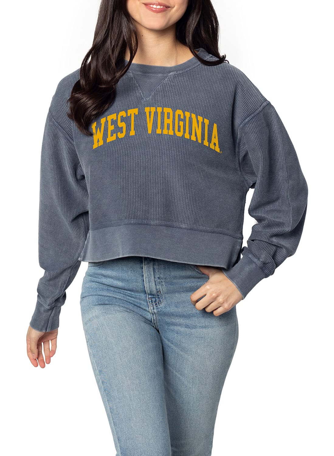 chicka-d NCAA womens Corded Boxy Pullover