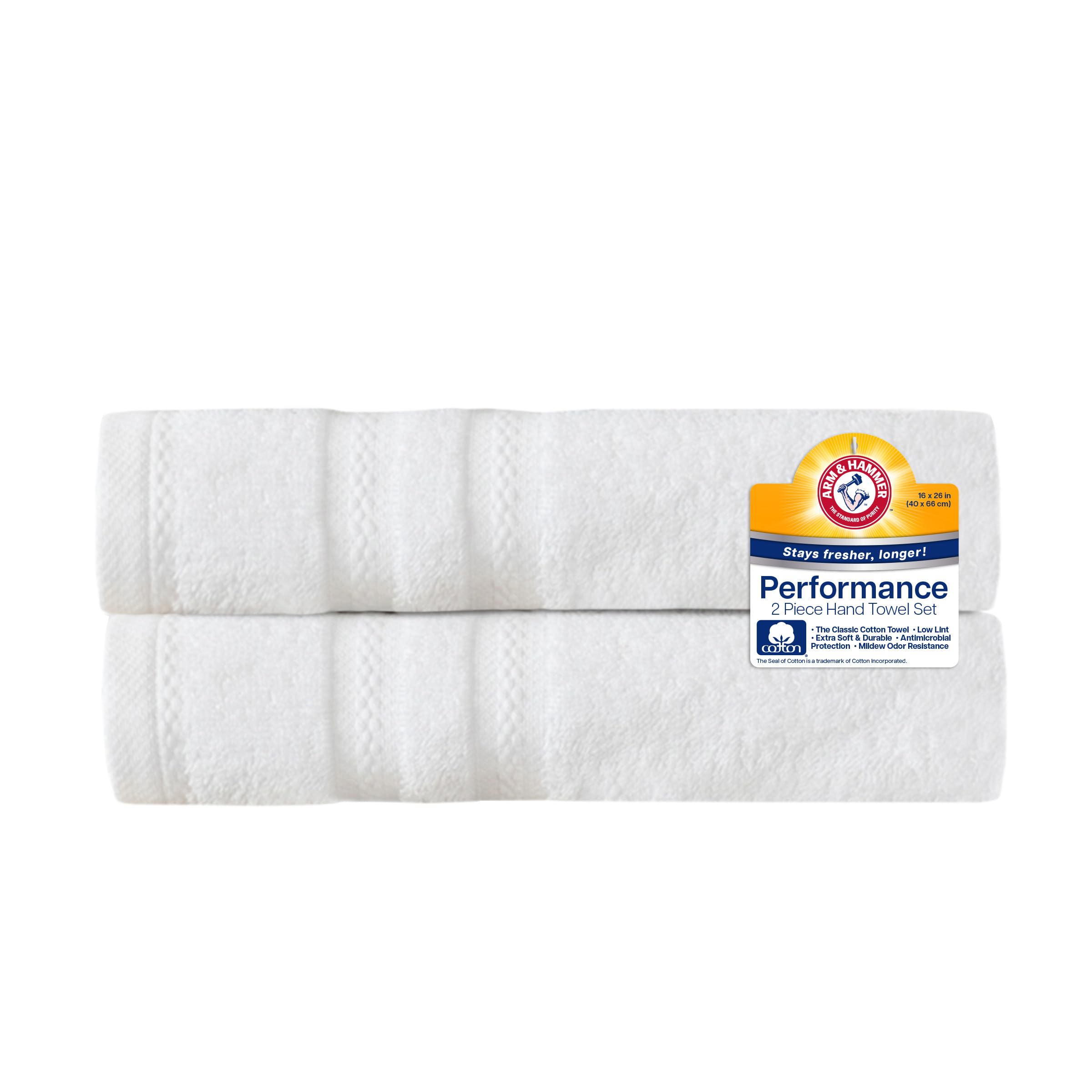 Essuie-mains Arm & Hammer blanc lot de 2 pour la cuisine