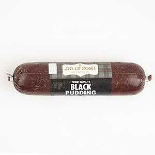Spencer's Jolly Posh Black Pudding Sausages - Authentic British Flavor, 12 oz Pack of 12, Ideal for Gourmet Breakfasts & Culinary Creations
