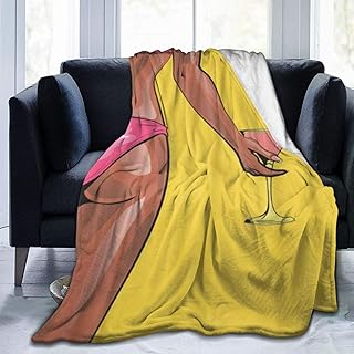 VINISATH Franela Manta para Cama Sofá Silla,Fiesta en la Piscina de Bikini de Playa de Verano con Parte Inferior de Mujer Sexy Bastante Joven y erótica,Cálida,Cómoda Y Duradera 153x204cm