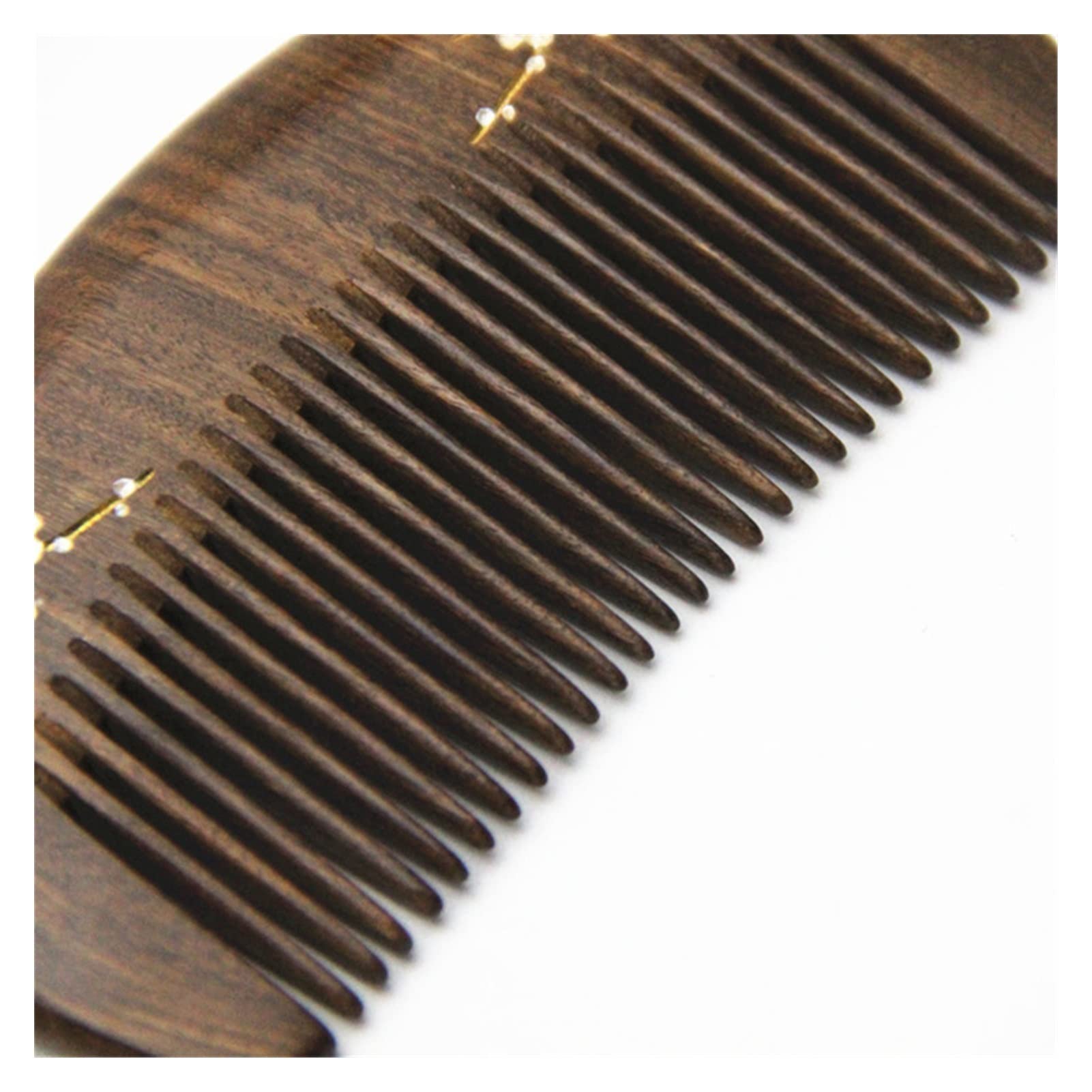 1 PCS Natural Gold Sandalwood Wood Head Combs Combs de Bolsillo Peinores for Mujeres Regalos Accesorios for peinar el Peinado