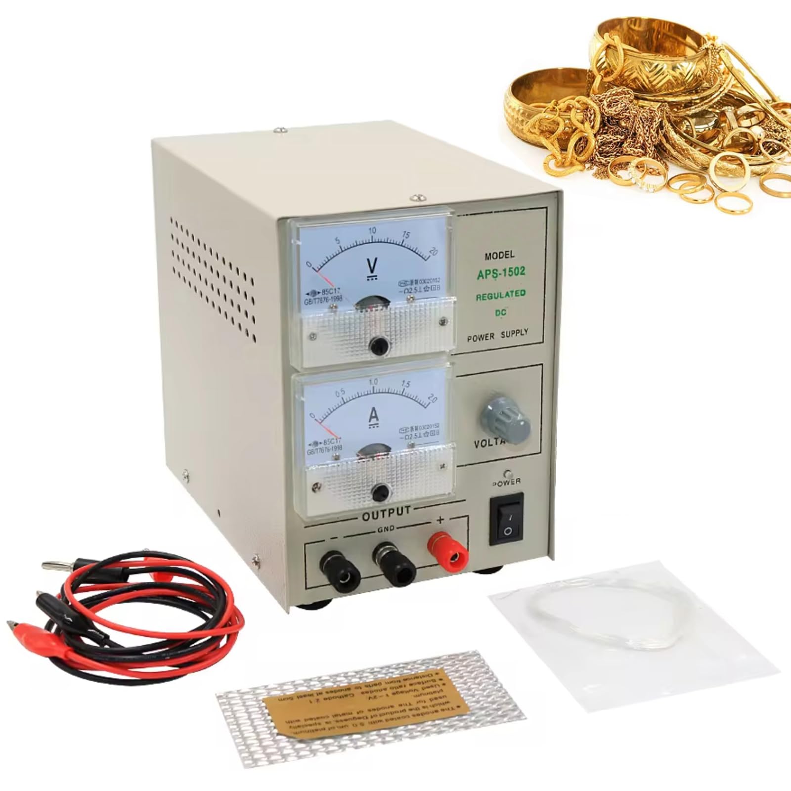Yxzqloz Gold/Silver Plating Machine Kit - Jewelry Plater Electroplating Tools For And Processing