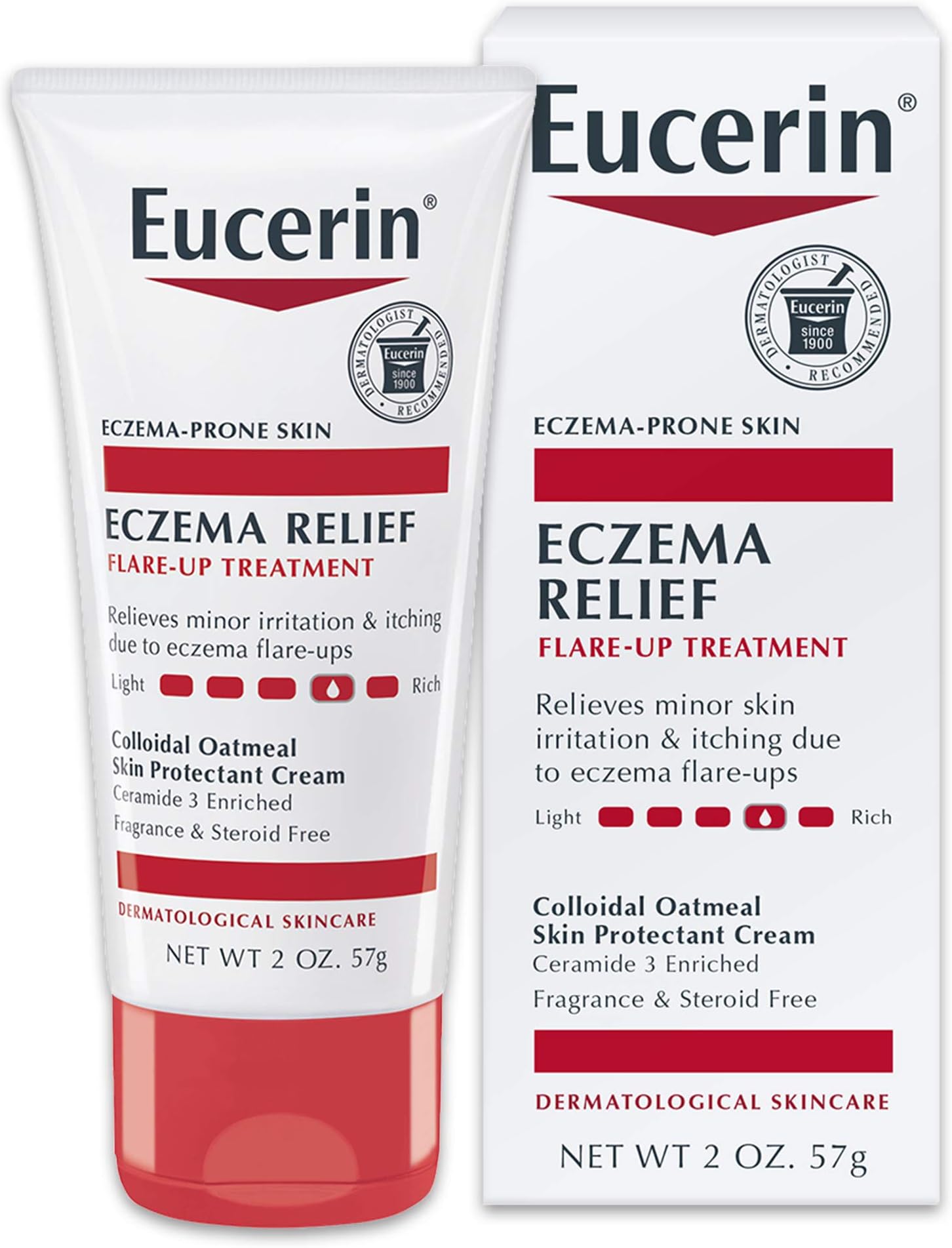 Eucerin Eczema Relief Flare-up Treatment - Provides Immediate Relief for Eczema-Prone Skin - 2 oz. Tube