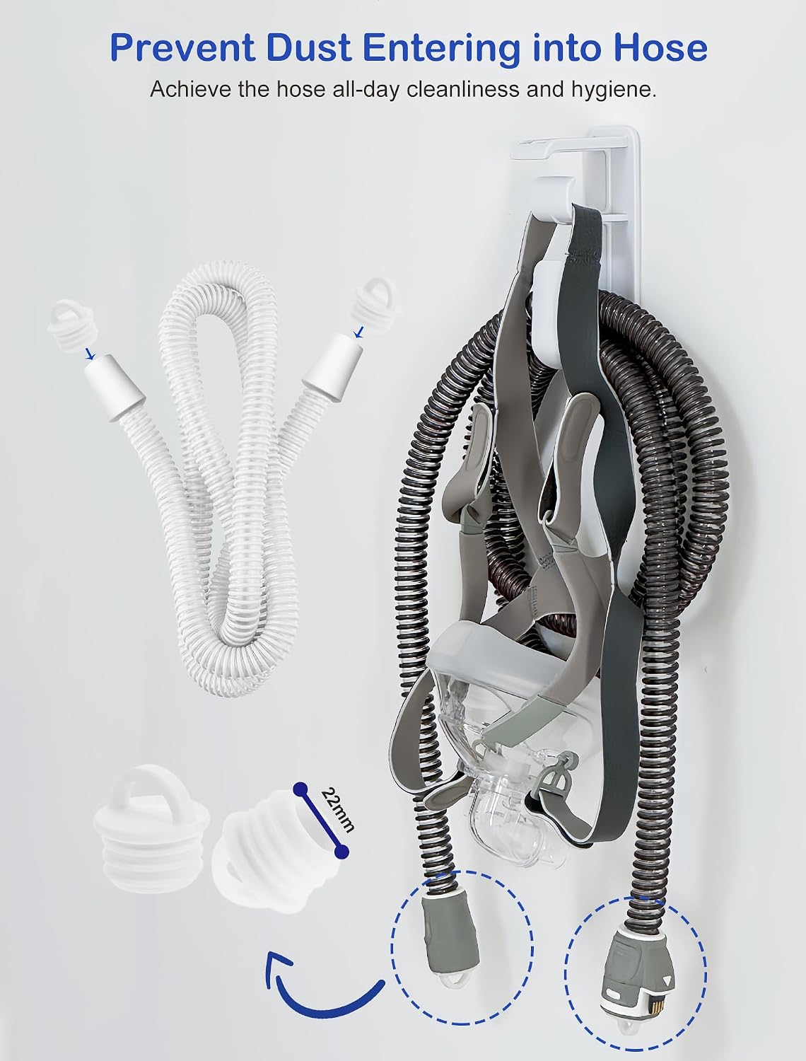CPAP Cleaning Kit with Hose Dryer for All 22mm Tubes, Cpap Cleaner Supplies