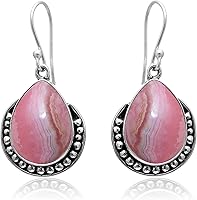 Vista 33 de Veracity Jewelry - Aretes de plata de ley con piedras preciosas para mujeres y niñas, regalo para su cumpleaños, aniversario, esposa, mamá, novia