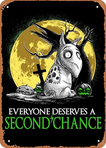 Zuhhgii Póster de película retro con letrero de metal Frankenweenie, película de restaurantes, cafeterías, bares, clubes, decoración de pared, disponible en Yaxa Venezuela