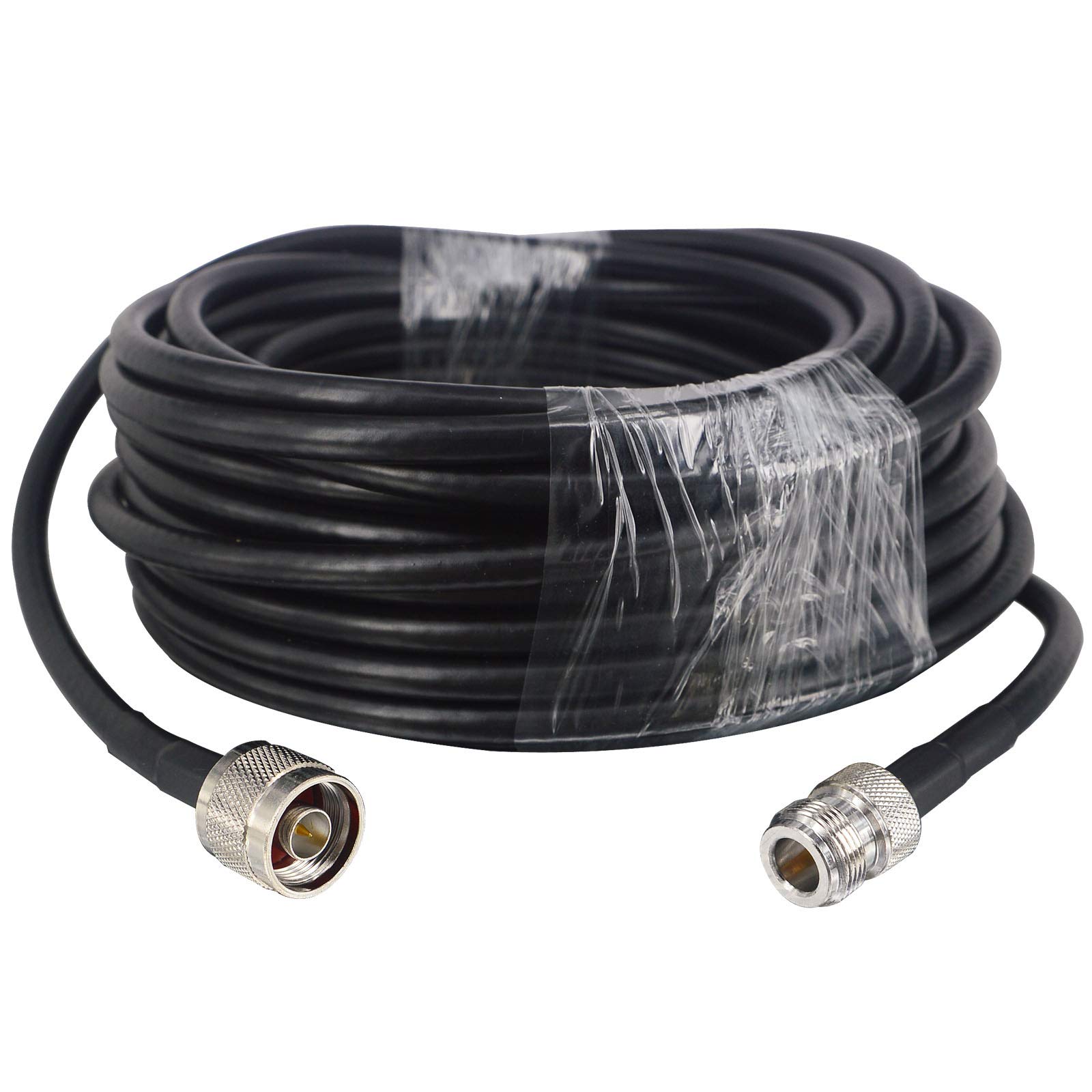 10M/33ft KMR300 Câble Extension à Très Faible Perte N Mâle à N Femelle Coaxial 50 Ohms Câbles cuivre pur pour 3G 4G 5G Antenne Signal Booster Radio Scanner (pas pour TV)