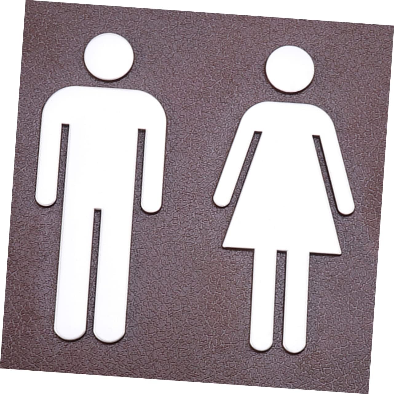 Creative Toilet Sign Unisex Wall Sticker for Restroom Female Bathroom Door Decor for Public Toilets Innovative Design for Men Women