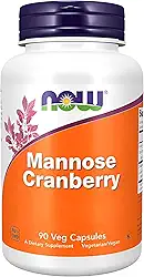 NOW Foods Manose e cranberry 90 Veg Cápsulas Importado