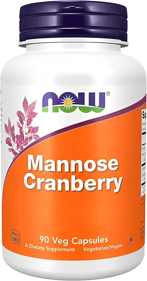 NOW Foods Manose e cranberry 90 Veg Cápsulas Importado