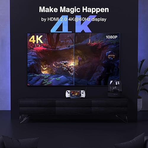 Miniatura 3 de iVANKY Estación de acoplamiento 8 en 1 para ASUS ROG Ally XValve Steam Deck OLEDLenovo Legion GoMSI Claw, ROG AlloyStream Deck Dock Hub con HDMI 4K