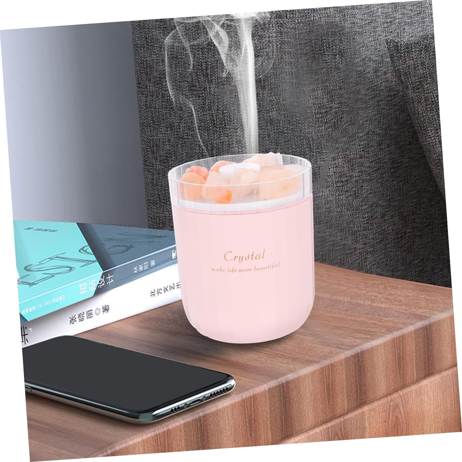 per Uso Domestico 1pc Umidificatore a Pietra di Sale Diffusori di Olio Essenziale Piccoli umidificatori di Olio Essenziale Diffusori di Olio Essenziale for la casa