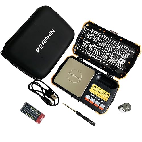 Báscula de bolsillo, alimentación dual, báscula de gramos de precisión con estuche con cremallera, báscula digital para monedas pequeñas, gran