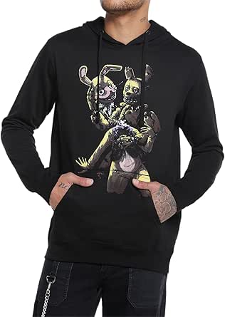 Amazon.com: Five Nights At Freddy's Spring Trap Hoodie BLACK 3X ...