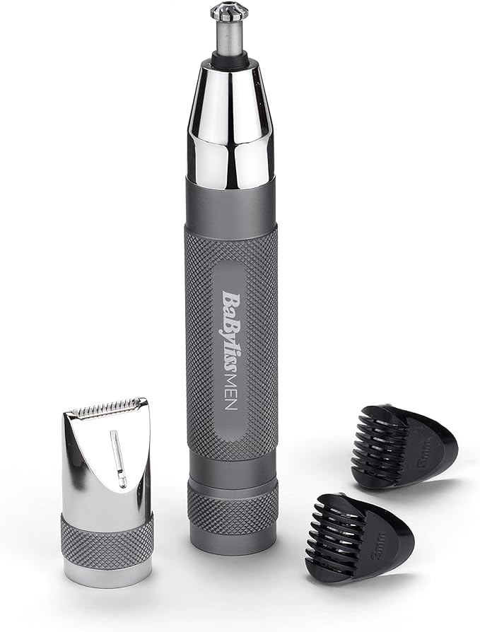 BaByliss SuperX Metal Nose Trimmer, Ear and Eyebrow Hair Trimmer