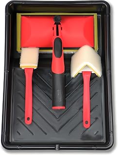 Corner Wall and Ceiling Pad Painter, 7-Inch Paint Pad with Paint Tray Set. Paint Tool for Wall Painting, Wood Decks, Sheds and Fences.Paint Edge Trimmer and Corner Painting Tool