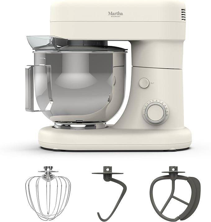 Martha Stewart Tilt-Head Stand Mixer, 12 Speed, 5.3QT Stainless Steel
