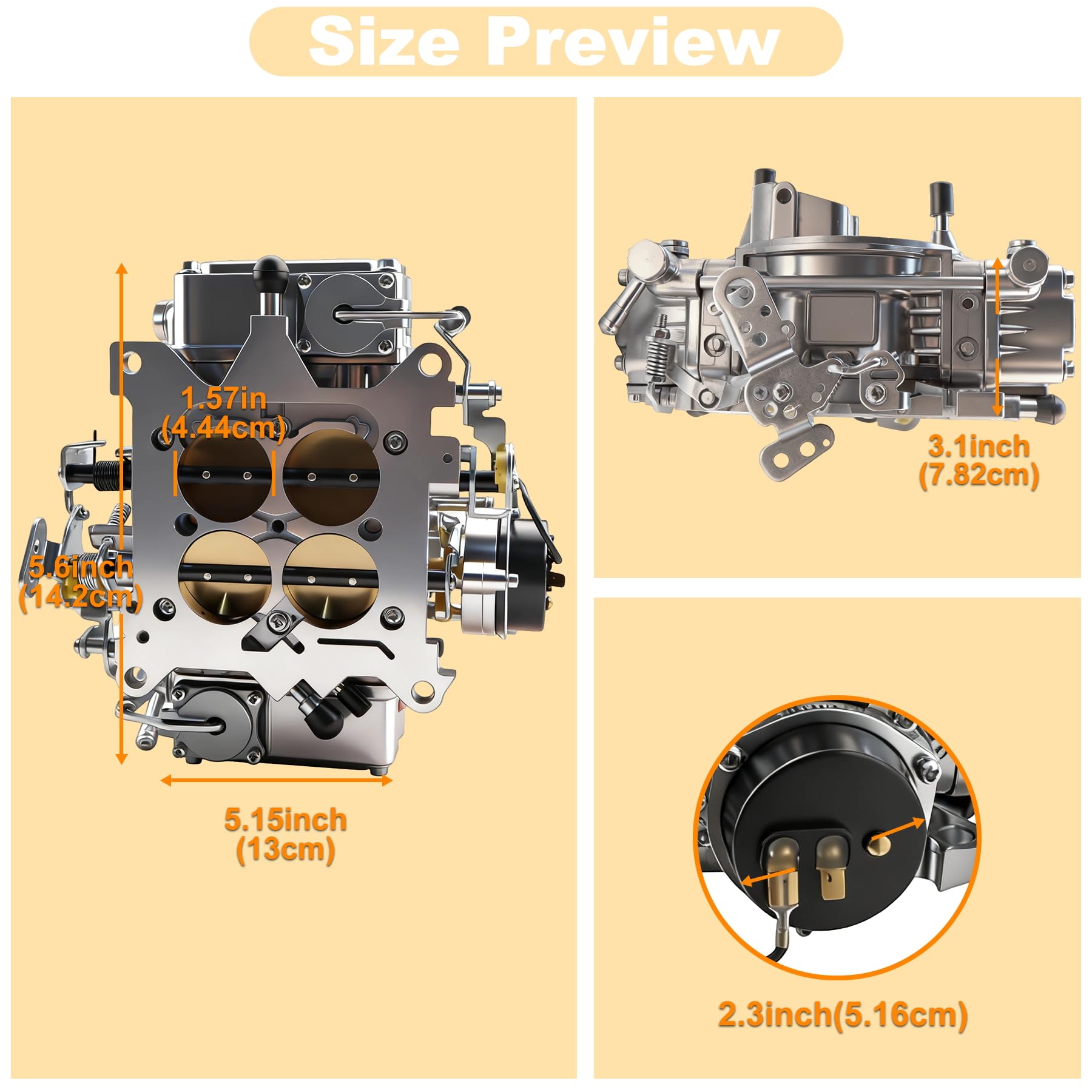 Amazon.com: BR-67276 Carburetor 650 CFM 4-Barrel for Holley Quick