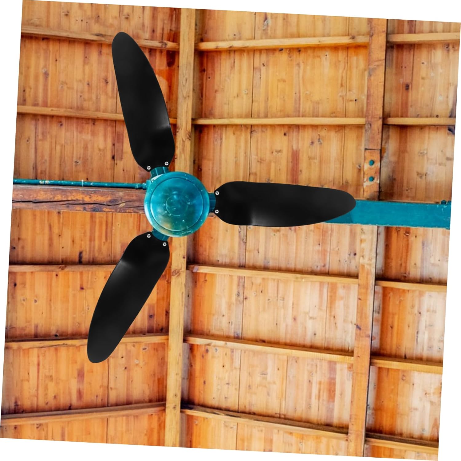 3pcs Ceiling Fan Replacement Blades Set Durable Plastic Fan Parts for Easy Installation Traditional Design for Home and Office