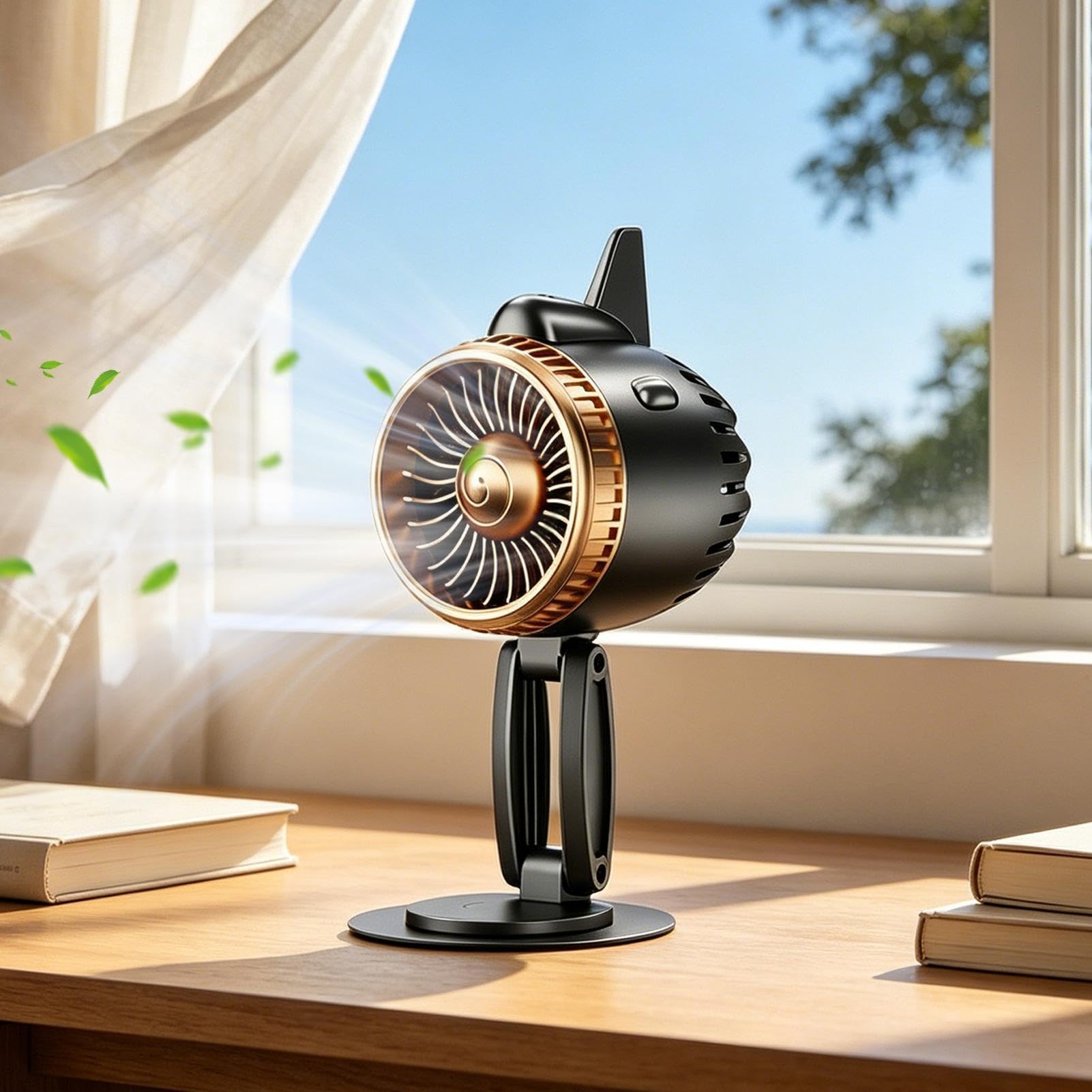 Ventilador de motor de avión 5 velocidades silenciador recargable por USB