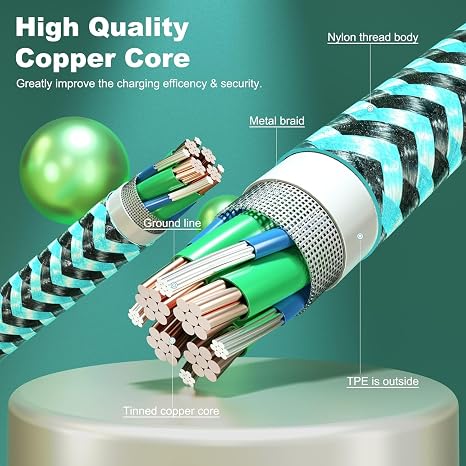 iPhone Charger Cable 2M,3Pack[Apple MFi Certified] 90 Degree Fast Charging iPhone Cable Nylon Braided ipad Charger Cable for iPhone 14 13 12 11 Pro Max Mini XR XS X 8 7 iPod AirPods