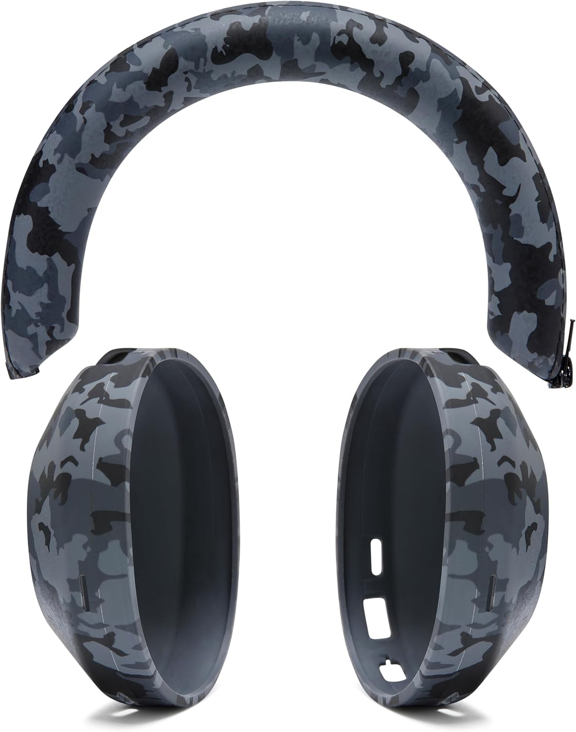 WC SweatZ and ShellZ Protective Covers Bundle for Sony WH1000XM5 Headphones by Wicked Cushions | Black Camo