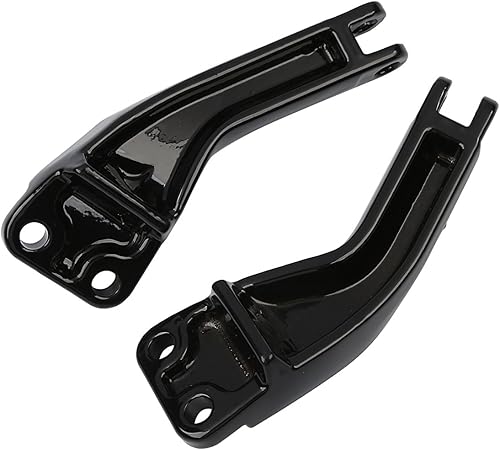 Miniatura 2 de Kit de soporte de clavija de pie de pasajero negro para Harley Dyna Super Glide Street Bob 2006-2017 (reemplaza OEM # 50210-06)