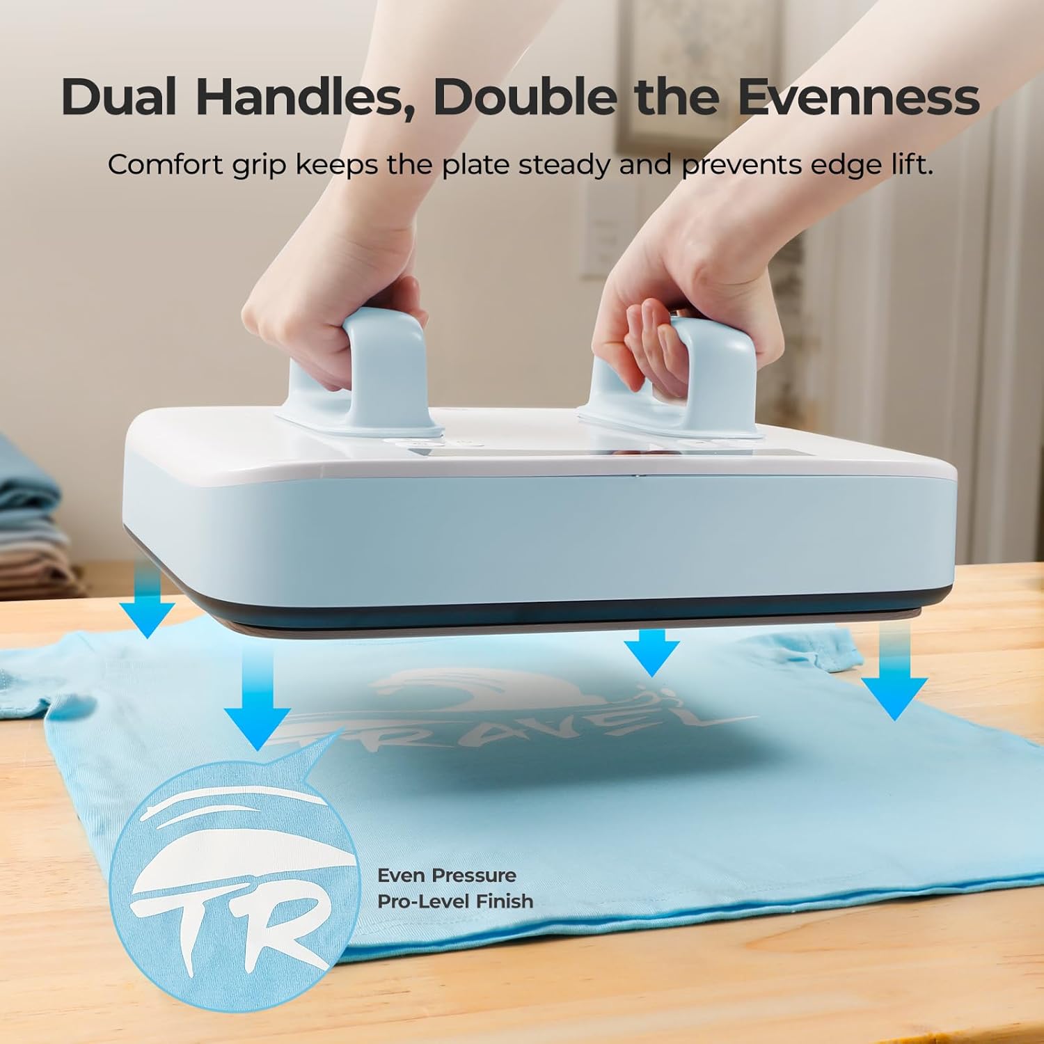 HTVRONT Heat Press Machine for T Shirts - Portable 12X10 Heat Press with Pressure Display, Heats Up Fast & Evenly H10 Heat Press Machines for HTV, Sublimation, Heat Transfer Projects