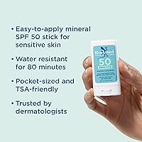 Vista 2 de BLUE LIZARD Protector Solar Mineral Sensible en Barra con Óxido de Zinc, SPF 50+, Resistente al Agua, Protección UVA UVB, Fácil de Aplicar, Sin