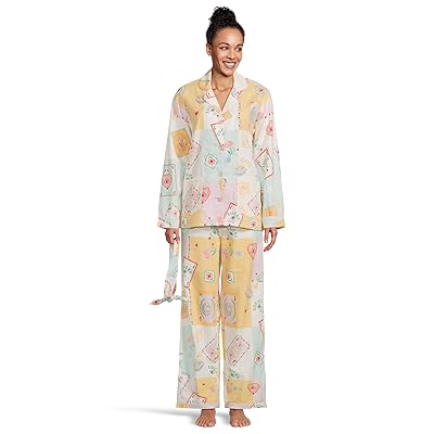P.J. Salvage Flannel PJ Set with Headband Women