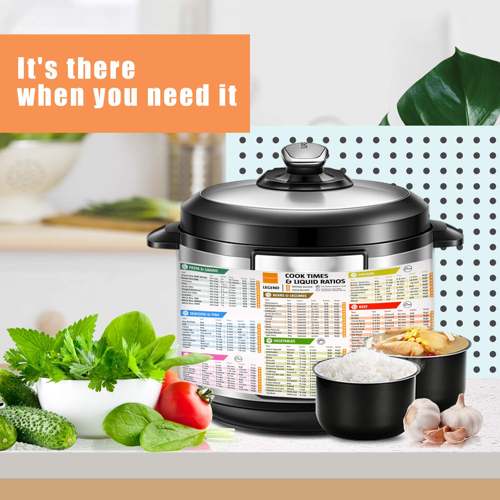 Buy Instant Pot Cheat Sheet, Pressure Cooker Air Fryer